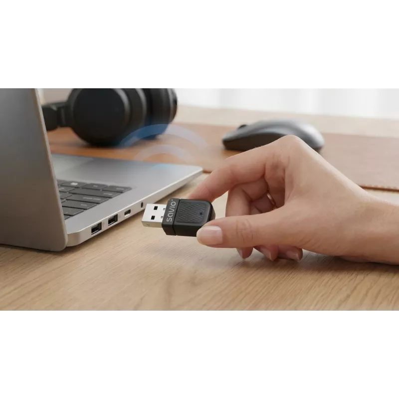 Savio BT-070 adattatore USB Wi-Fi 6 e Bluetooth 5.4