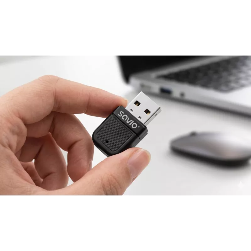 Savio BT-070 adattatore USB Wi-Fi 6 e Bluetooth 5.4