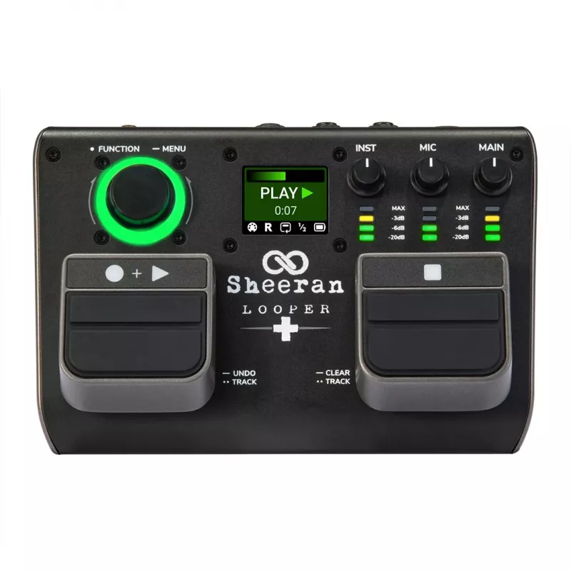 Sheeran Looper+ by HeadRush - looper e processore vocale con 2 tracce loop stereo, 4 ore di registrazione, 128 slot di memoria, effetti vocali, audio 32-bit float