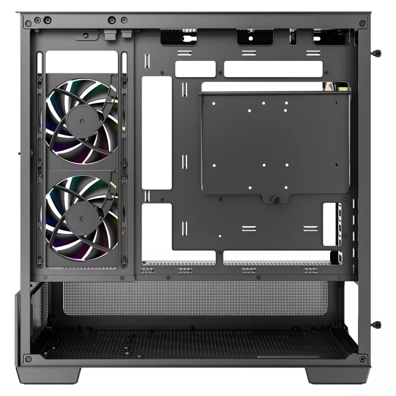 DeepCool CG380U Case Mid-Tower, vetro temperato, 3x ventole ARGB 120mm, nero