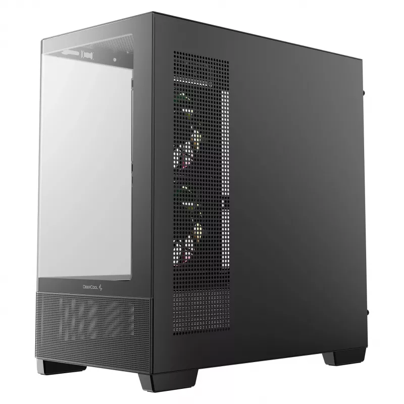DeepCool CG380U Case Mid-Tower, vetro temperato, 3x ventole ARGB 120mm, nero