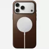 NOMAD Modern Leather Case per iPhone 17 Pro Max, pelle Horween, Rustic Brown, compatibile MagSafe
