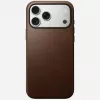 NOMAD Modern Leather Case per iPhone 17 Pro Max, pelle Horween, Rustic Brown, compatibile MagSafe