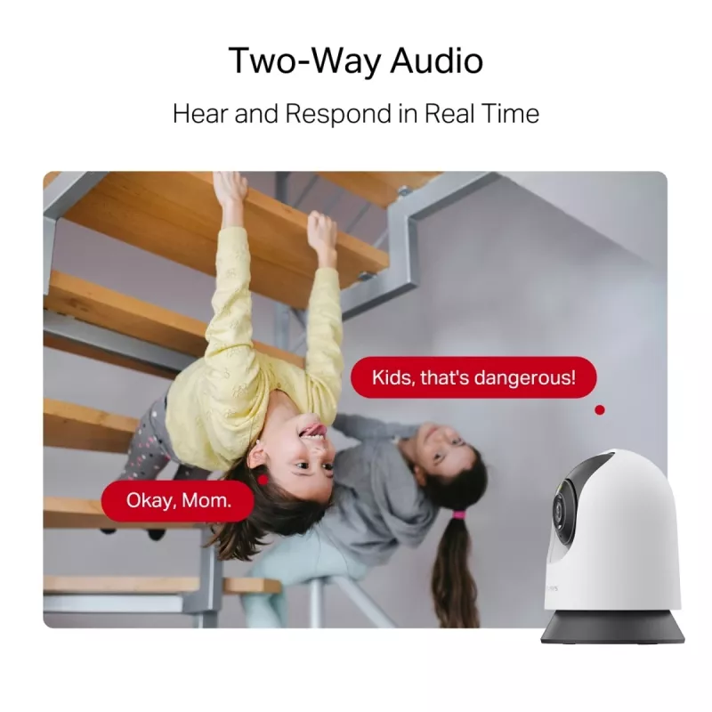 Mercusys MC230 Pan/Tilt AI telecamera di sorveglianza Wi-Fi per la casa, 5 MP