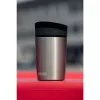 SIGG 8695.50 borraccia termica Hot & Cold One-Hand con pulsante, 0,27 L, nero ossidiana, acciaio inox