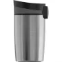 SIGG 8695.50 borraccia termica Hot & Cold One-Hand con pulsante, 0,27 L, nero ossidiana, acciaio inox