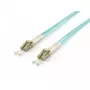 Equip cavo patch in fibra ottica LC/UPC a LC/UPC multimodale duplex OM3 10m turchese