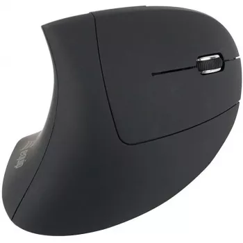 Equip 245110 mouse wireless ergonomico verticale - per destrimani - 2,4 GHz - ricevitore USB - nero