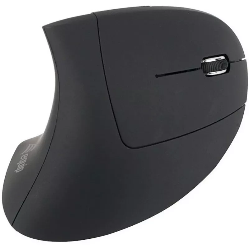 Equip 245110 mouse wireless ergonomico verticale - per destrimani - 2,4 GHz - ricevitore USB - nero