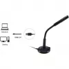 Equip microfono da tavolo con angolo regolabile, connessione USB, nero