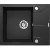 Lavello in granito 1 vasca con scolapiatti DEANTE Graphite Metallic Andante