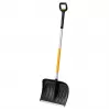 Fiskars 1057189 Pala da neve in metallo nero, arancione