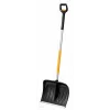 Fiskars 1057189 Pala da neve in metallo nero, arancione