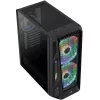 Aerocool AirHawk Duo Midi-Tower, vetro temperato - nero