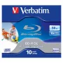 Verbatim BD-R DL 50GB 6x Inkjet Printable Jewel Case confezione da 10