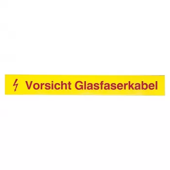 EFB-Elektronik Etichetta di avvertenza fibra ottica, Caution Fiber Optic Cable, confezione da 50 (80361.1-50)