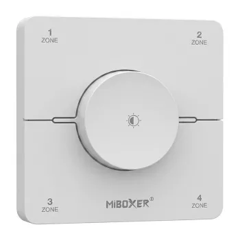 Miboxer Synergy 21 LED telecomando 2,4 GHz Dual White CCT 4 zone pannello con manopola bianco (KOS-W)