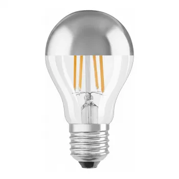 LEDVANCE Lampada LED 6,5W E27 650lm 2700K bianco caldo Silver Crown 300°