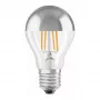 LEDVANCE Lampada LED 6,5W E27 650lm 2700K bianco caldo Silver Crown 300°