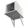 EFB Elektronik Elemento di supporto per armadio a parete profondità 800mm RAL 7035, set da 2 pezzi