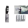 DURABLE FLEXIBOXX 6 A4 Portrait Espositore per depliant, trasparente, da parete, 6 scomparti, 1709760400