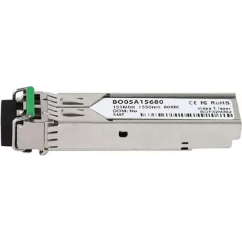 BlueOptics ricetrasmettitore SFP compatibile Cisco 10-2469-01, 100BASE-ZX, monomodale, 1550nm, 80km, DDM, 0-70°C