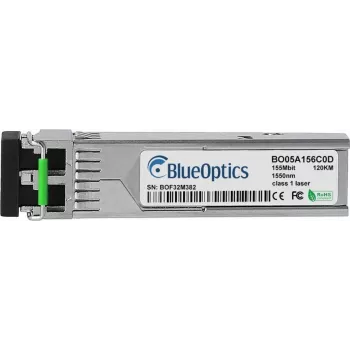 BlueOptics 551123 ricetrasmettitore SFP compatibile, LC Duplex, 100BASE-ZX, fibra monomodale, 1550nm, 120km, DDM, da 0°C a +70°C (551123-BO)
