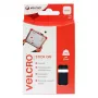 VELCRO Quadrati adesivi gancio e asola 25mm x 25mm, autoadesivi, nero, 24 set (48 pezzi)