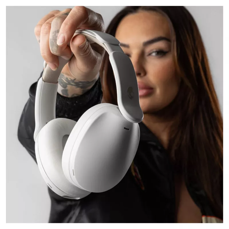 Skullcandy Hesh 360 Cuffie over-ear wireless, Bluetooth 5.0, cancellazione attiva del rumore, bianco