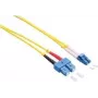 LogiLink Cavo patch in fibra ottica LC a SC single-mode OS2 duplex 10 m LSZH giallo