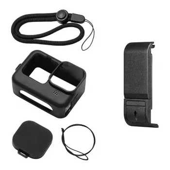 PULUZ Custodia protettiva in silicone per GoPro Hero 9/10/11/12 (nero)