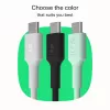 GREEN CELL Cavo in silicone USB-C a USB-C PowerFlex 100W 1,2m nero