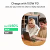 GREEN CELL Cavo in silicone USB-C a USB-C PowerFlex 100W 1,2m nero