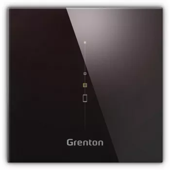 GRENTON Multisensor Panel - temperatura, umidità, pressione atmosferica, suono, luce, CO2, TVOC, IR/TF-Bus, vetro nero