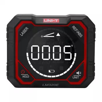 Uni-T LM320E Goniometro digitale con laser, campo di misura 4×90°, precisione ±0,2°, base magnetica, ricaricabile