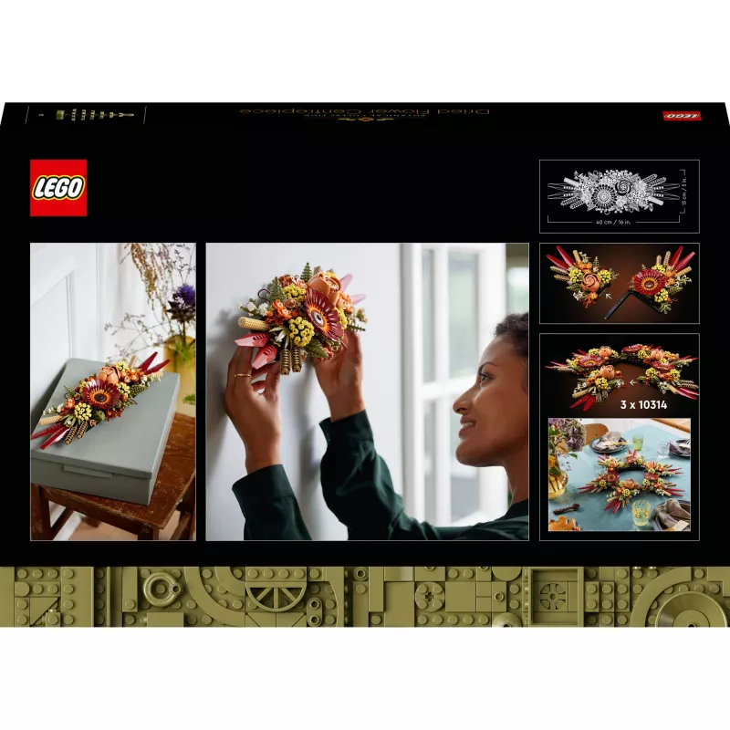 LEGO ICONS 10314 Centro Composizione Fiori Secchi