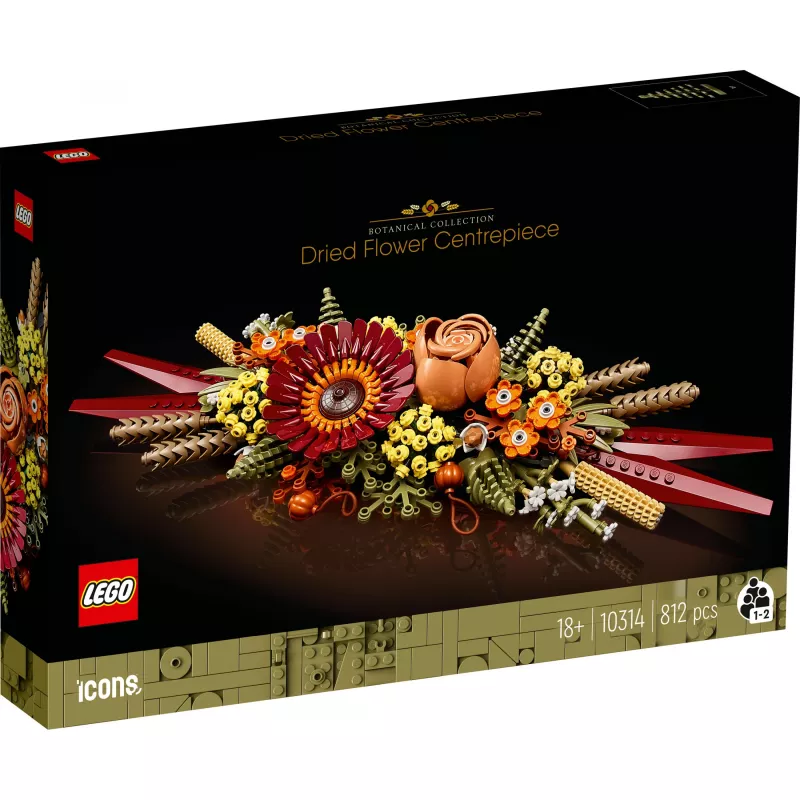 LEGO ICONS 10314 Centro Composizione Fiori Secchi