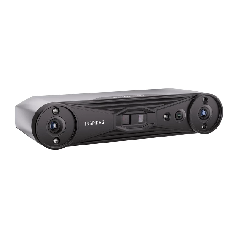 Revopoint Inspire 2 Standard Edition Scanner 3D - Portatile e da Tavolo, Luce Strutturata Infrarossa a Doppio Asse, Precisione 0,05 mm, Colore 24-Bit