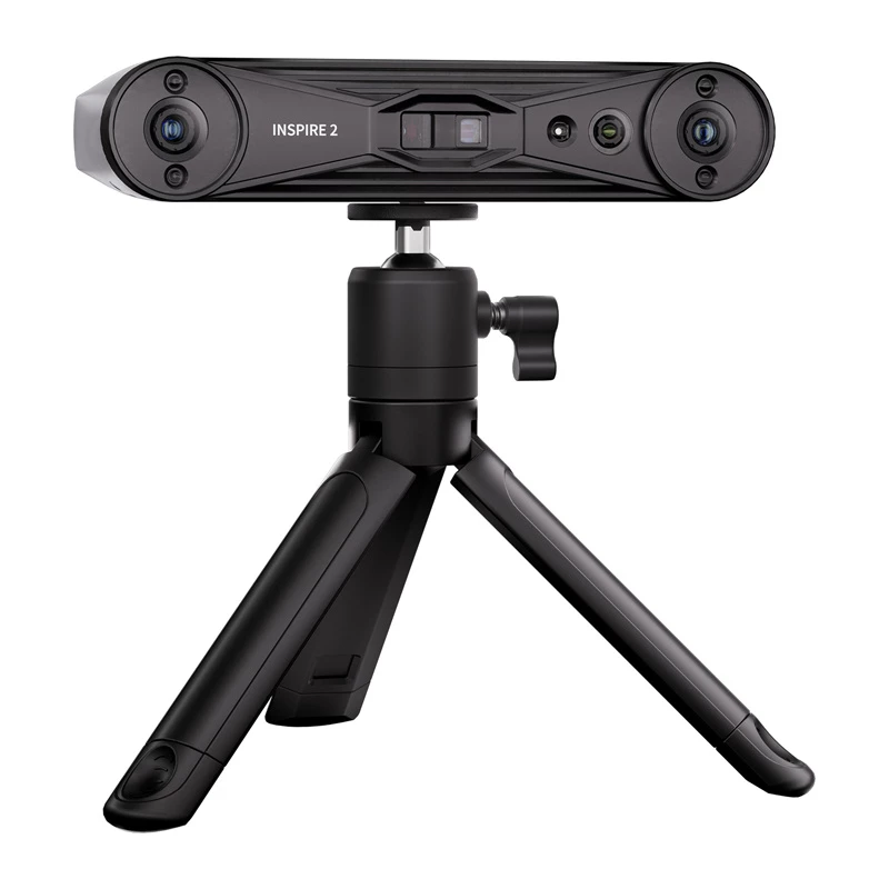 Revopoint Inspire 2 Standard Edition Scanner 3D - Portatile e da Tavolo, Luce Strutturata Infrarossa a Doppio Asse, Precisione 0,05 mm, Colore 24-Bit