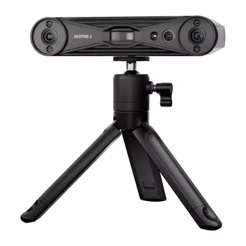 Revopoint Inspire 2 Standard Edition Scanner 3D - Portatile e da Tavolo, Luce Strutturata Infrarossa a Doppio Asse, Precisione 0,05 mm, Colore 24-Bit