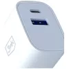 3MK FlowPower 30W USB-A USB-C PD 3.0 QC 4+ Caricabatterie da Parete Bianco