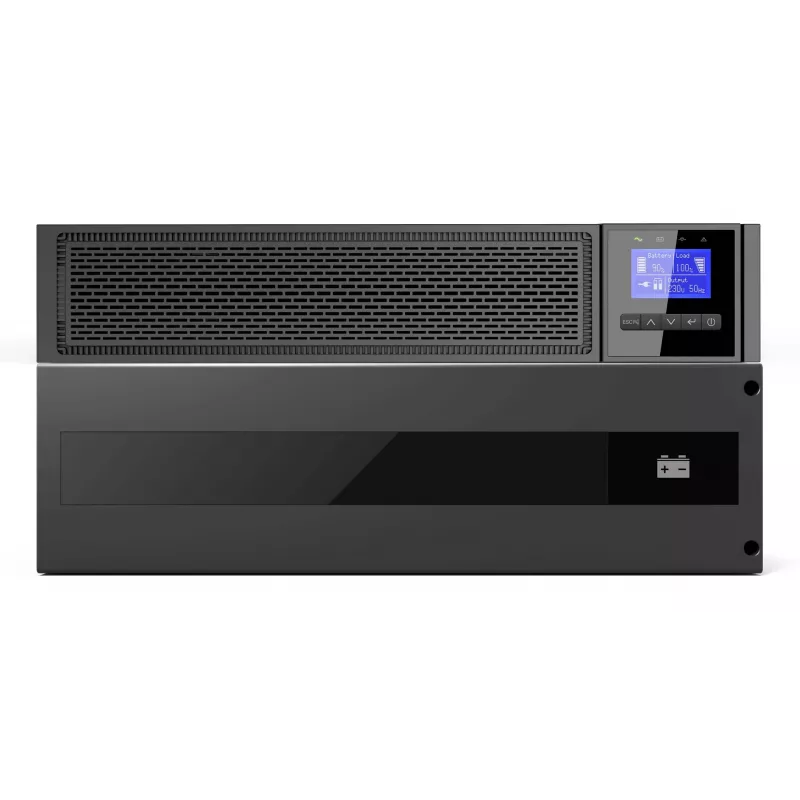 LevelOne VOLTA UPS-2110 Gruppo di Continuità Online Doppia Conversione 10KVA/10000W 6U Rack/Tower Nero