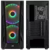 Aerocool NightHawk Duo Midi-Tower, Vetro Temperato - Nero