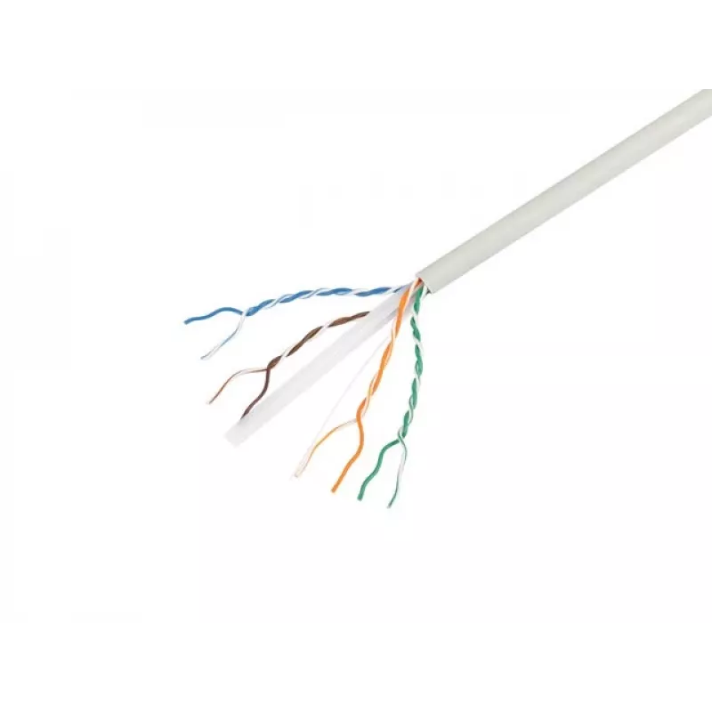 LANBERG Cavo di Rete Cat.6 UTP LSZH 305m Grigio CU Solid 23AWG Fluke Passed CPR