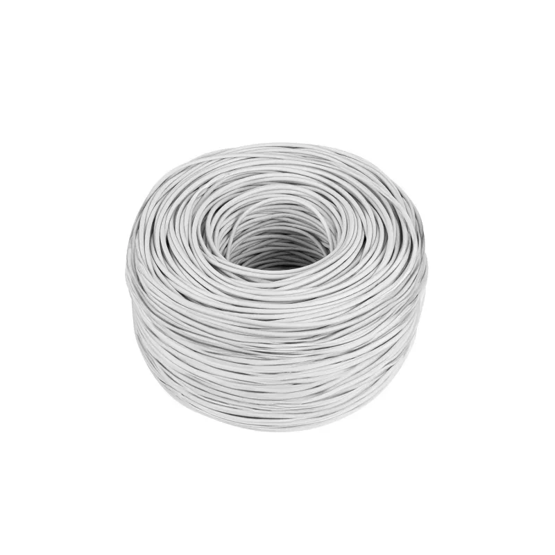 LANBERG Cavo di Rete Cat.6 UTP LSZH 305m Grigio CU Solid 23AWG Fluke Passed CPR