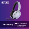 Sony INZONE H5 Headset gaming wireless over-ear con microfono bianco