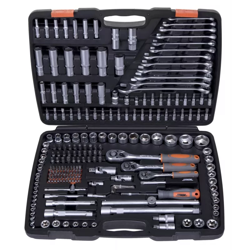 Set di chiavi a bussola da 216 pezzi 1/2