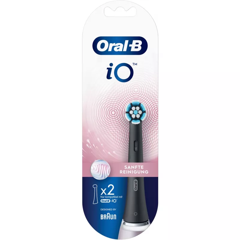 BRAUN Oral-B iO Gentle Care Testina spazzolino confezione da 2 nero