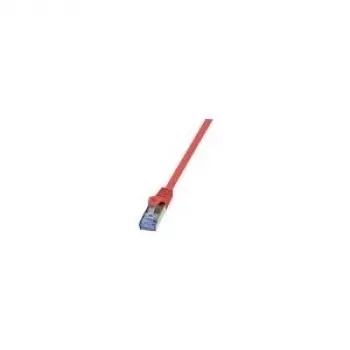 LogiLink PrimeLine Cavo patch Cat.6A S/FTP PIMF 0,25m rosso