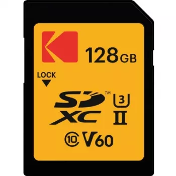 Kodak SDXC 128GB UHS-II U3 V60 Ultra Pro scheda di memoria